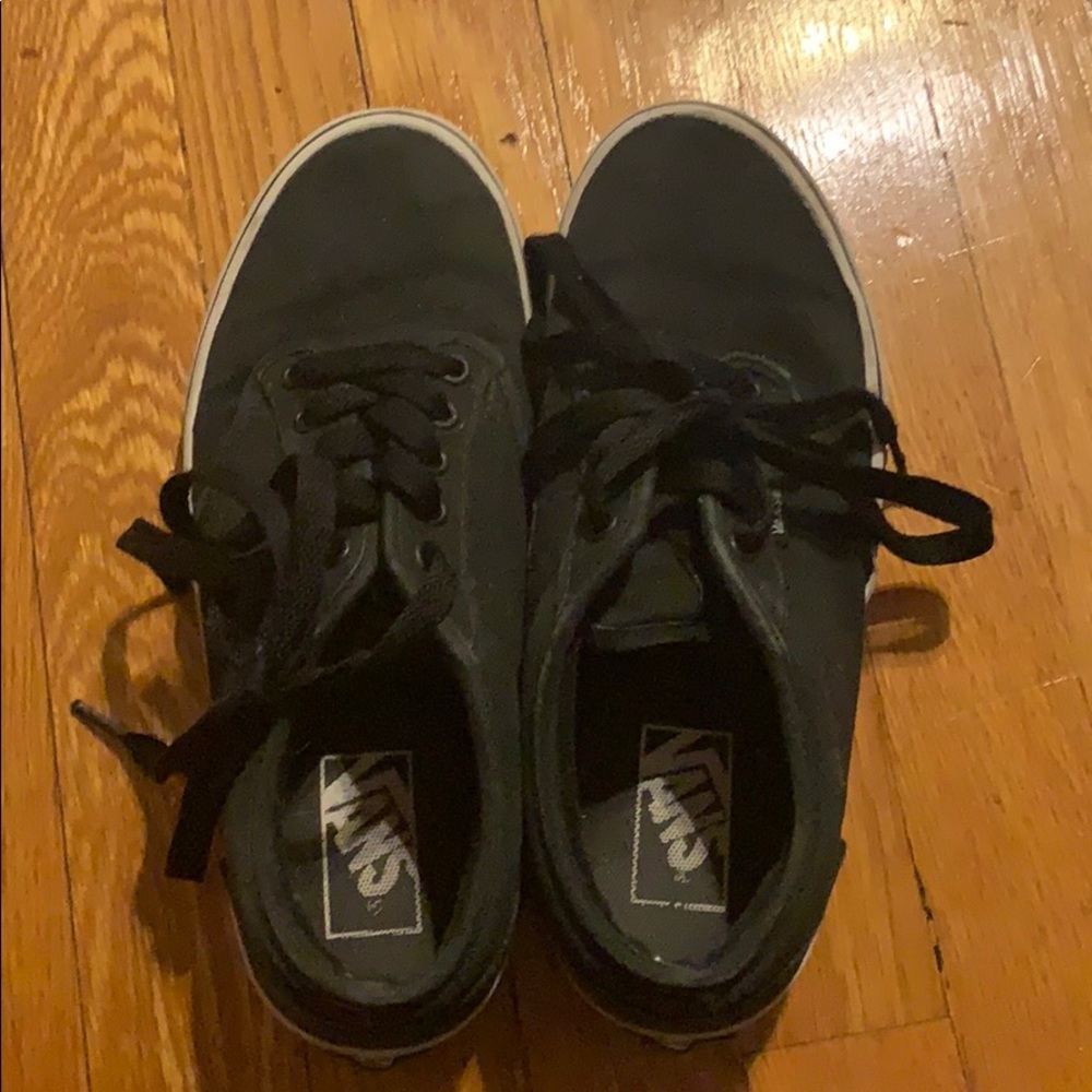 Black and white vans
